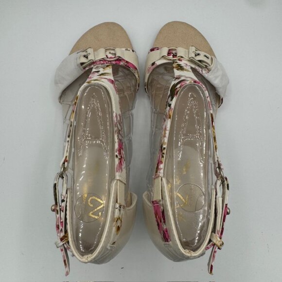 Aerosoles A2 Heelrest Floral / Beige Peep Toe Sandals Size 8.5 NEW!!! - Picture 5 of 6